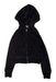 A Black Hooded Sweatshirts from Polo Ralph Lauren in size 7Y for girl. (Front View)