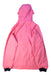 A Pink Rain Jackets from Petit Bateau in size 10Y for girl. (Back View)