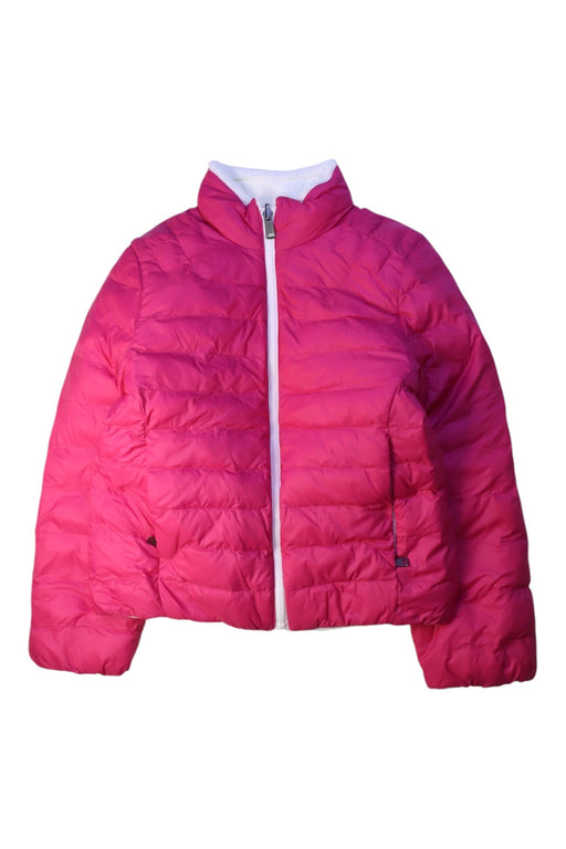 A Pink Puffer/Quilted Jackets from Polo Ralph Lauren in size 8Y for girl. (Front View)