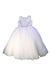 A White Sleeveless Dresses from Joan Calabrese in size 6T for girl. (Front View)