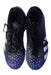 A Blue Cleats/Soccer Shoes from Adidas in size 10Y for boy. (Back View)