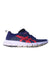 A Blue Sneakers from ASICS in size 12Y for boy. (Front View)