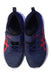 A Blue Sneakers from ASICS in size 12Y for boy. (Back View)