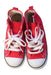 A Red Sneakers from Converse in size 5T for boy. (Back View)