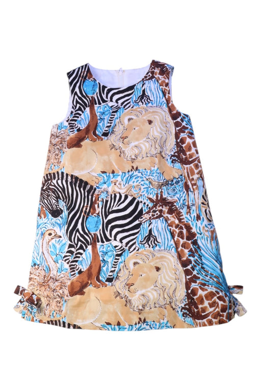 A Multicolour Sleeveless Dresses from Lilly Pulitzer in size 5T for girl. (Front View)