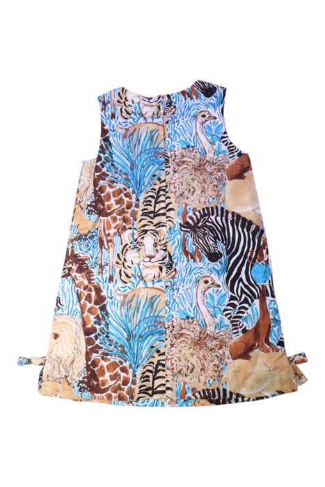 A Multicolour Sleeveless Dresses from Lilly Pulitzer in size 5T for girl. (Back View)