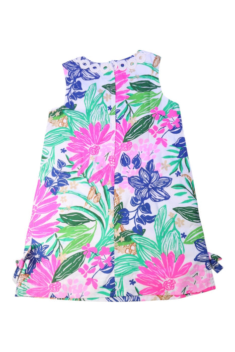 A Multicolour Sleeveless Dresses from Lilly Pulitzer in size 5T for girl. (Back View)