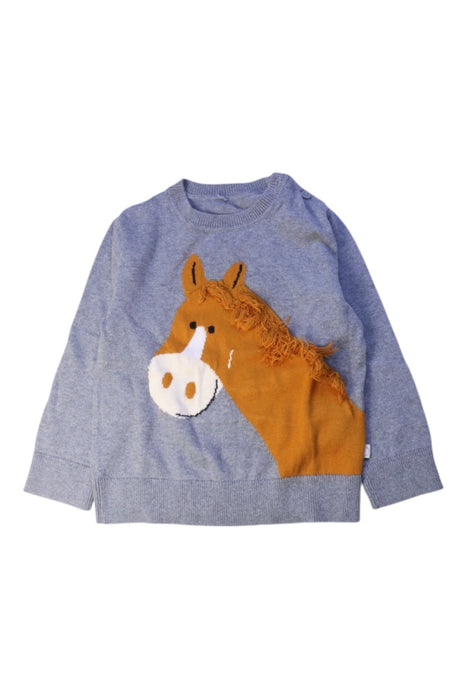 A Grey Crewneck Sweatshirts from Stella McCartney in size 3T for boy. (Front View)