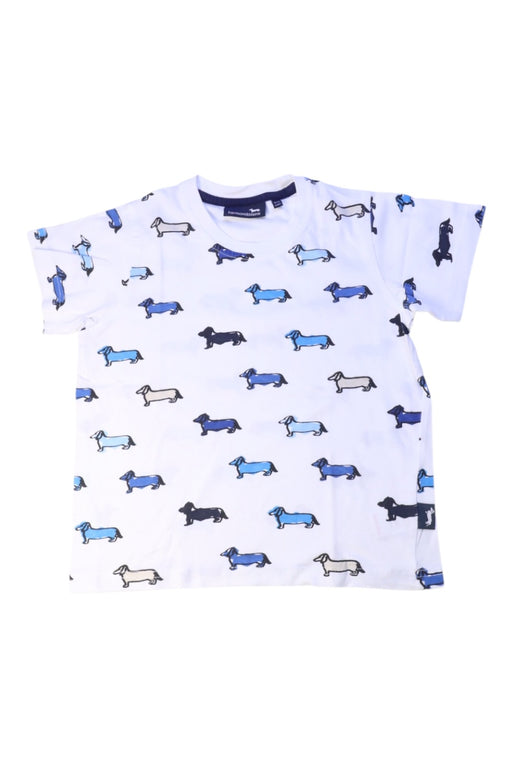 A White Short Sleeve T Shirts from Harmont & Blaine in size 5T for boy. (Front View)