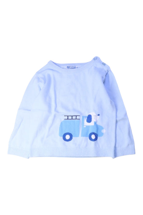 A Blue Long Sleeve Tops from Jacadi in size 3T for boy. (Front View)