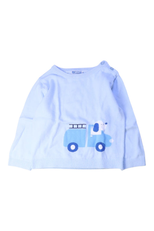 A Blue Long Sleeve Tops from Jacadi in size 3T for boy. (Front View)
