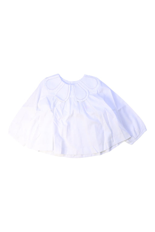 A White Long Sleeve Tops from Jacadi in size 3T for girl. (Front View)
