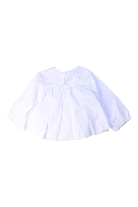 A White Long Sleeve Tops from Jacadi in size 3T for girl. (Back View)