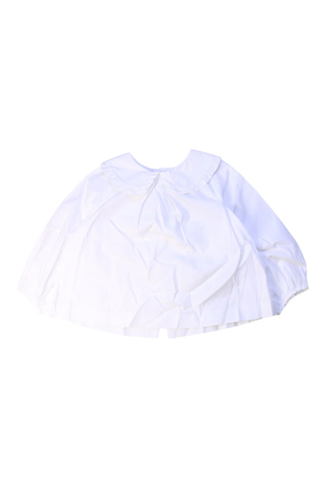 A White Long Sleeve Tops from Jacadi in size 3T for girl. (Front View)