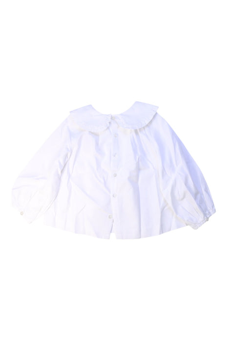 A White Long Sleeve Tops from Jacadi in size 3T for girl. (Back View)