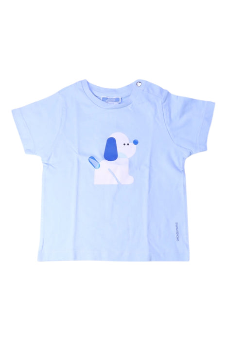A Blue Short Sleeve T Shirts from Jacadi in size 3T for girl. (Front View)