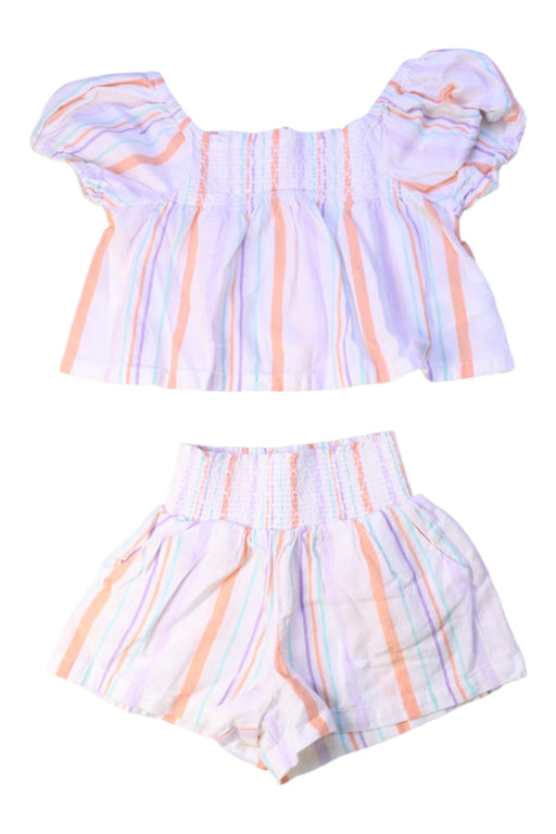 A Multicolour Shorts Sets from Seed in size 4T for girl. (Front View)