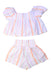 A Multicolour Shorts Sets from Seed in size 4T for girl. (Back View)