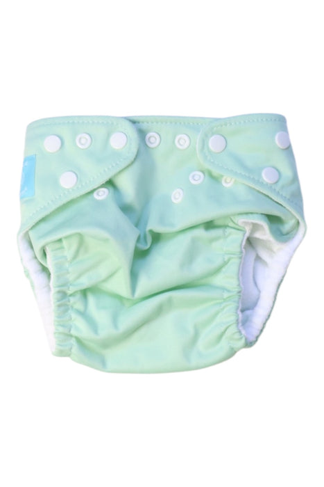 A Green Cloth Diapers from Charlie Banana in size O/S for neutral. (Front View)