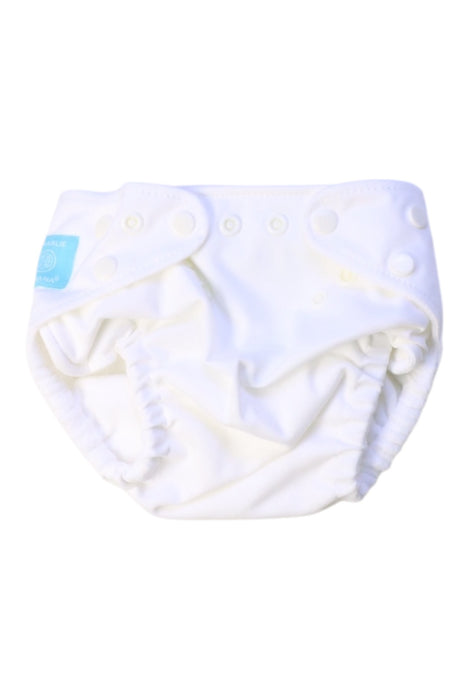 A White Cloth Diapers from Charlie Banana in size O/S for neutral. (Front View)