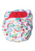A Multicolour Cloth Diapers from TotsBots in size O/S for neutral. (Front View)