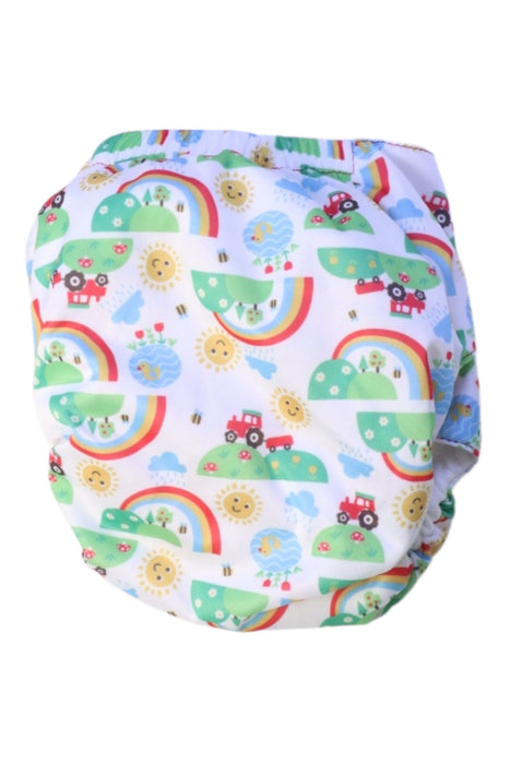 A Multicolour Cloth Diapers from TotsBots in size O/S for neutral. (Back View)