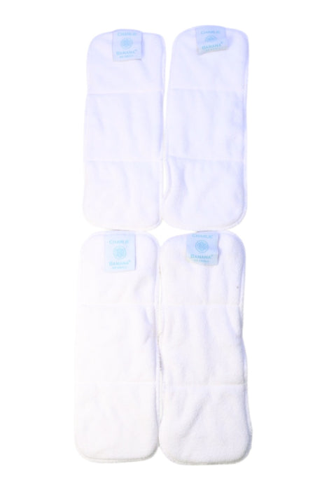 A White Cloth Diapers from Charlie Banana in size O/S for neutral. (Front View)