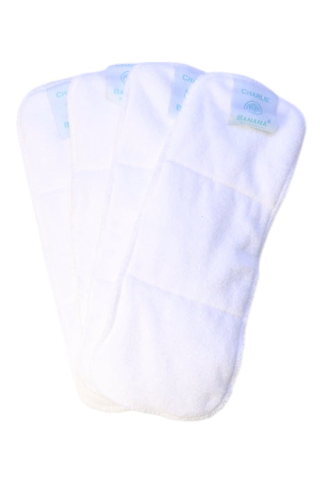 A White Cloth Diapers from Charlie Banana in size O/S for neutral. (Back View)