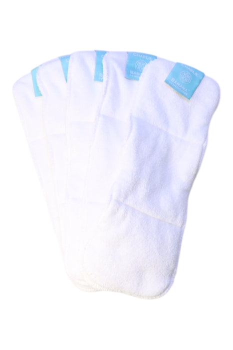 A White Cloth Diapers from Charlie Banana in size O/S for neutral. (Back View)