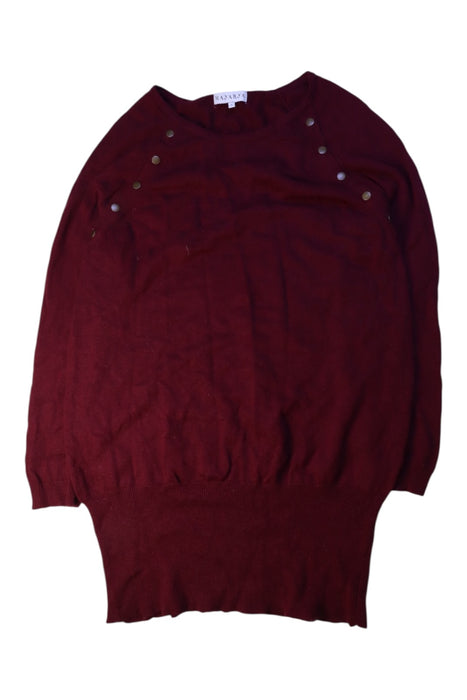 A Burgundy Knit Sweaters from Mayarya in size Maternity-S for maternity. (Front View)
