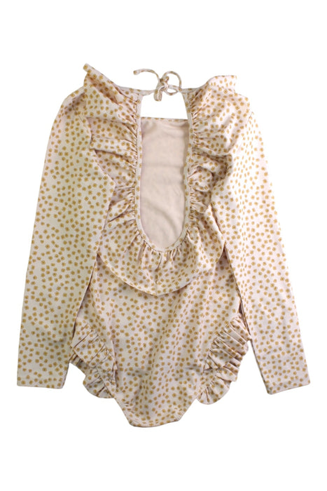 A Beige Swimsuits from Konges Sløjd in size 7Y for girl. (Back View)