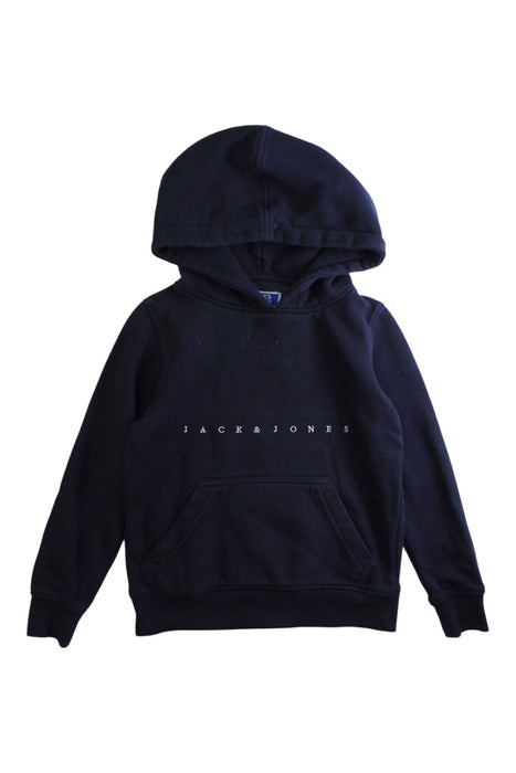 A Navy Hooded Sweatshirts from Jack & Jones in size 5T for neutral. (Front View)
