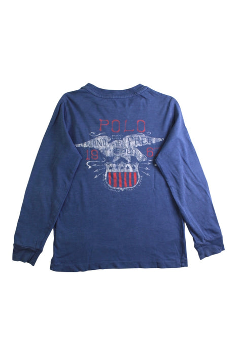 A Blue Long Sleeve Tops from Polo Ralph Lauren in size 5T for boy. (Back View)