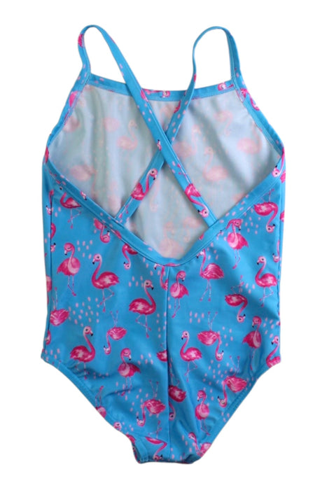 A Blue Swimsuits from Speedo in size 6T for girl. (Back View)