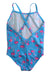 A Blue Swimsuits from Speedo in size 6T for girl. (Back View)