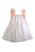 A White Sleeveless Dresses from Seed in size 5T for girl. (Back View)