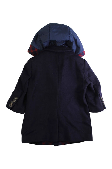 A Navy Coats from Nicholas & Bears in size 6-12M for boy. (Back View)