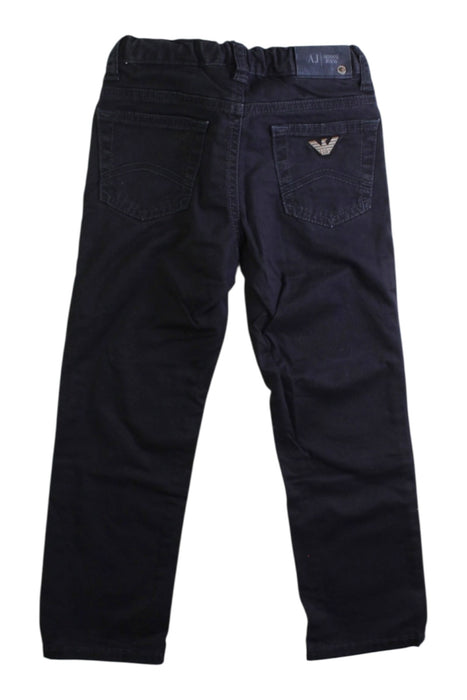 A Black Casual Pants from Armani in size 4T for boy. (Back View)