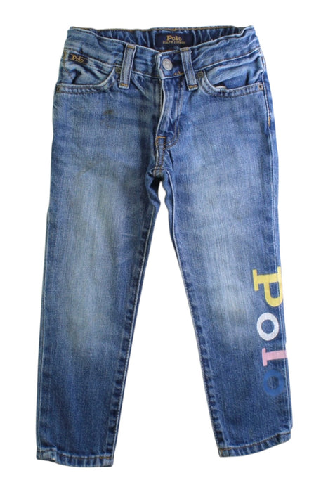 A Blue Jeans from Polo Ralph Lauren in size 3T for boy. (Front View)