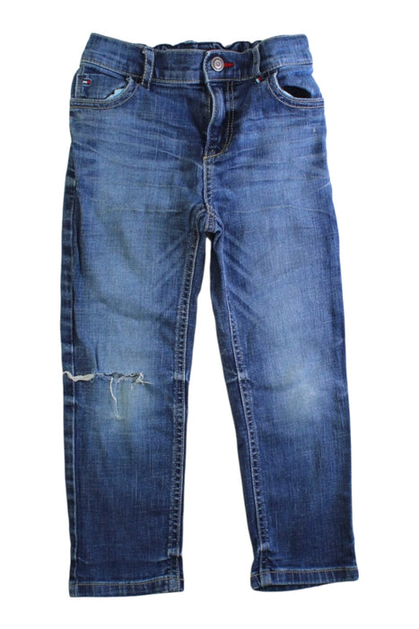 A Blue Jeans from Tommy Hilfiger in size 4T for boy. (Front View)