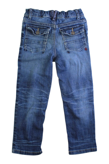 A Blue Jeans from Tommy Hilfiger in size 4T for boy. (Back View)