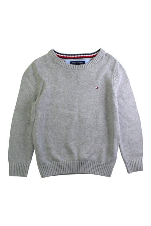 A Grey Knit Sweaters from Tommy Hilfiger in size 4T for boy. (Front View)