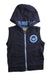 A Navy Outerwear Vests from Armani in size 4T for boy. (Front View)