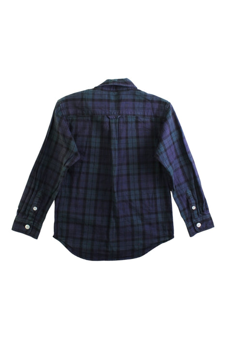 A Navy Long Sleeve Shirts from Fred Perry in size 4T for boy. (Back View)