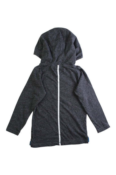 A Grey Hooded Sweatshirts from Armani in size 4T for boy. (Back View)