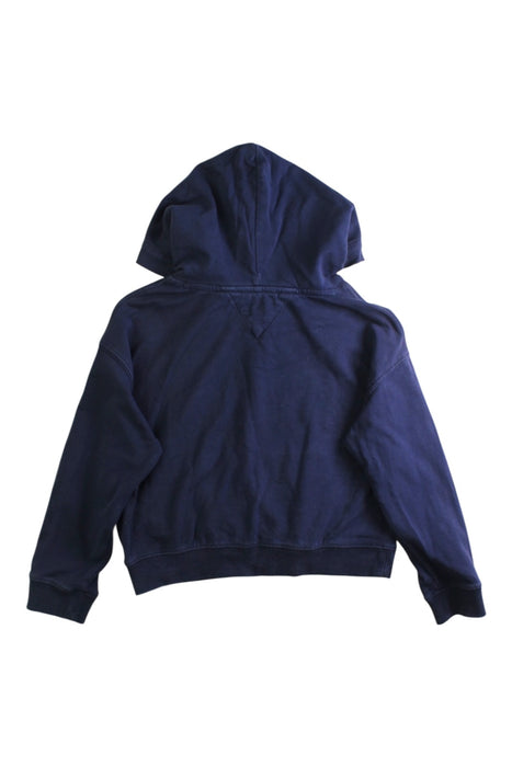 A Navy Hooded Sweatshirts from Tommy Hilfiger in size 5T for boy. (Back View)