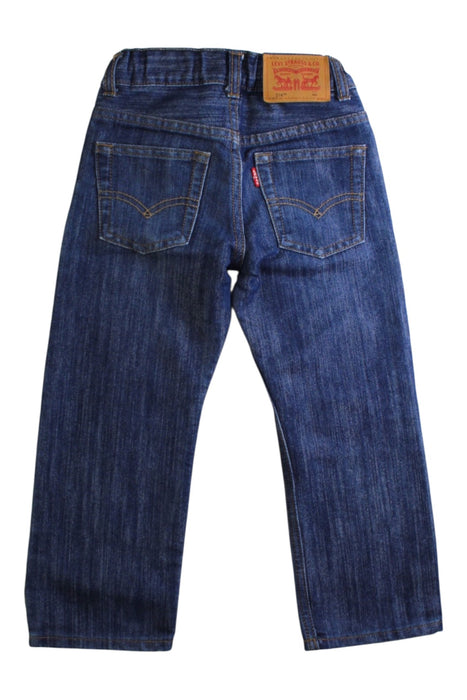 A Blue Jeans from Levi's in size 3T for neutral. (Back View)