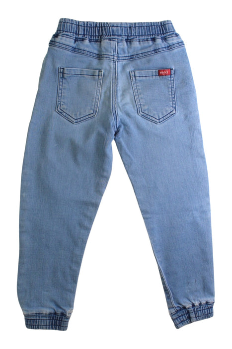 A Blue Sweatpants from Seed in size 5T for boy. (Back View)