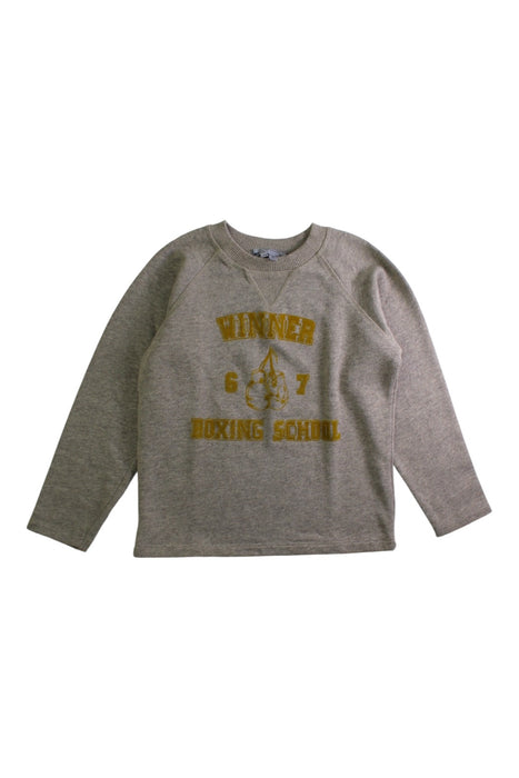 A Grey Crewneck Sweatshirts from Bonpoint in size 6T for boy. (Front View)