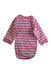 A Pink Long Sleeve Bodysuits from Polarn O. Pyret in size 0-3M for girl. (Back View)